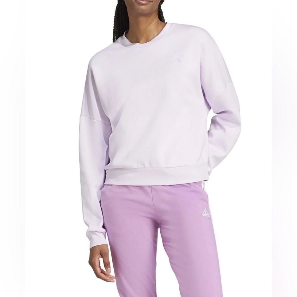 $45 adidas Womens Essentials Feel Cozy Long Sleeve Sweatshirt